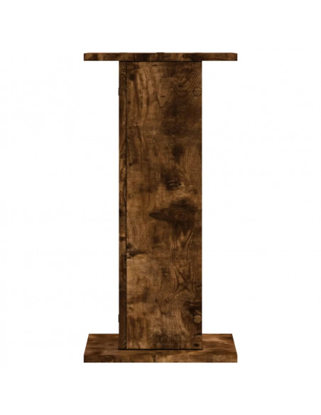 Supporti per Piante 2 pz Rovere Fumo 30x30x60 cm in Truciolato