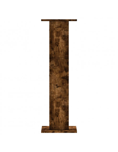 Supporti per Piante 2 pz Rovere Fumo 30x30x95 cm in Truciolato
