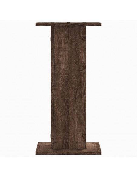Supporti per Piante 2 pz Rovere Marrone 30x30x60 cm Truciolato