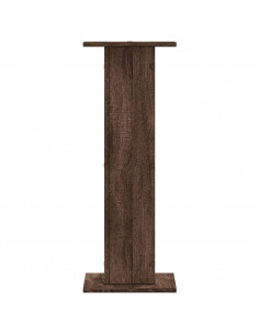 Supporti per Piante 2 pz Rovere Marrone 30x30x80 cm Truciolato