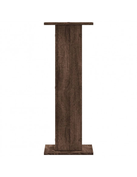 Supporti per Piante 2 pz Rovere Marrone 30x30x80 cm Truciolato