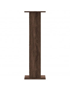 Supporti per Piante 2 pz Rovere Marrone 30x30x95 cm Truciolato