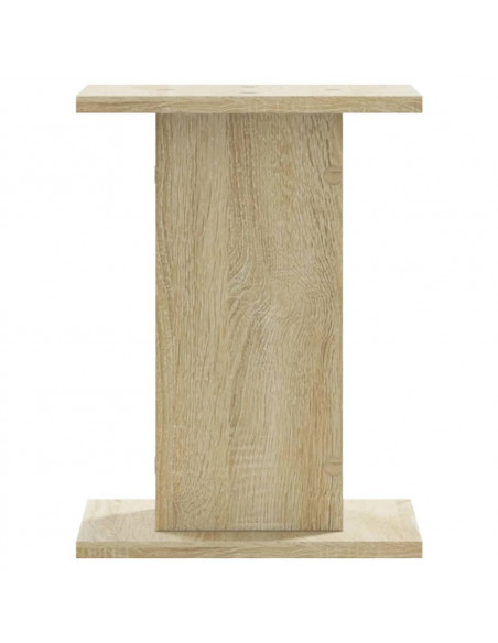 Supporti per Piante 2 pz Rovere Sonoma 17x17x60cm in Truciolato