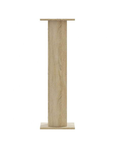 Supporti per Piante 2 pz Rovere Sonoma 30x30x95cm in Truciolato