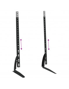 Supporti TV 2pz per Schermo 37"-75" Max VESA 600x400 mm 45kg