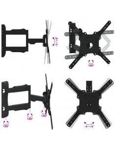 Supporto a Parete per Schermo 32"-55" Max VESA 400x400 mm 35kg