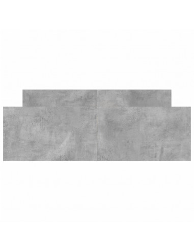 Giroletto con Testiera e Pediera Grigio Cemento 140x190 cm