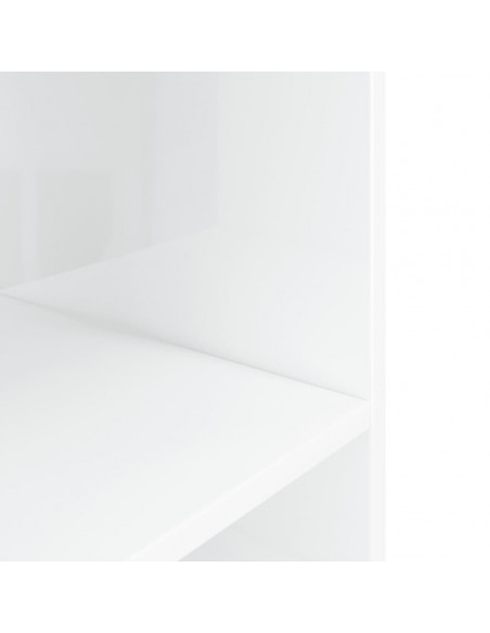 Supporto Acquario 80x35x60cm in Legno Multistrato Bianco Lucido