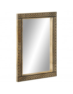 Specchio da Bagno 50x70 cm in Legno Massello di Mango e Vetro 2