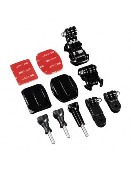Supporto action cam Hama 00004397 Set Accessori di Fissaggio Black