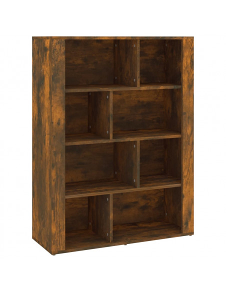 Credenza Rovere Fumo 80x30x106 cm in Legno Multistrato