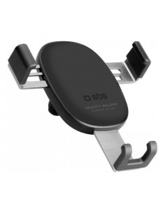 Supporto auto smartphone Sbs TESUPPCLIPGRAVK Gravity Black e Silver
