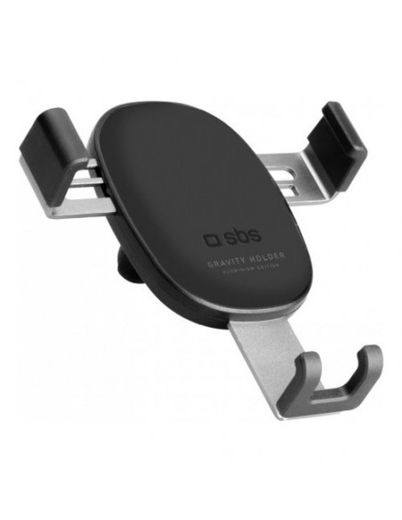 Supporto auto smartphone Sbs TESUPPCLIPGRAVK Gravity Black e Silver