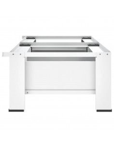 Supporto Doppio Lavatrice e Asciugatrice con Cassetti Bianco