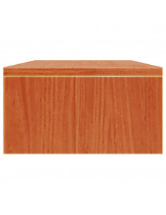 Supporto Monitor Marrone Cera 50x24x13 cm Legno Massello Pino