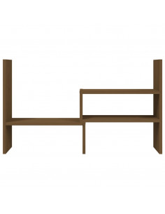 Supporto Monitor Miele (39-72)x17x43 cm Legno Massello di Pino