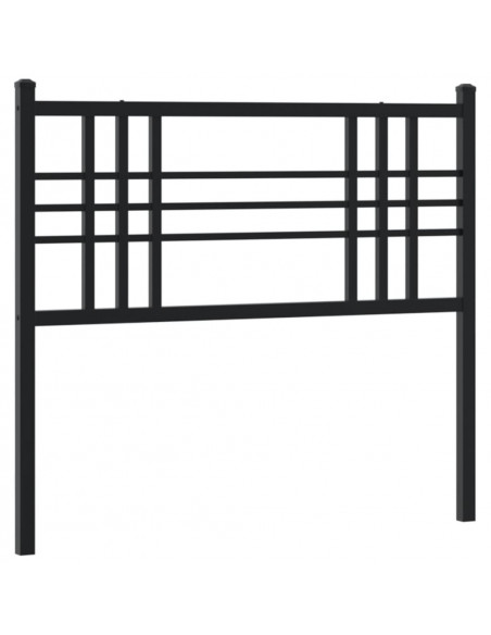 Testiera in Metallo Nero 107 cm