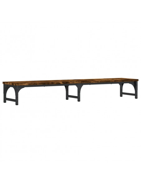 Supporto Monitor Rovere Fumo 105x23x15,5 cm Legno Multistrato