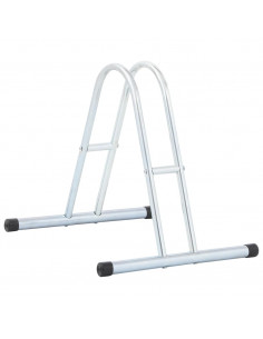 Supporto per 1 Bici da Pavimento Autoportante Acciaio Zincato