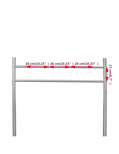 Supporto per 2 casette della posta in acciaio inossidabile