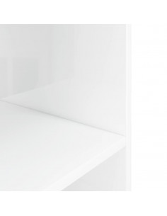 Supporto per Acquario 60,5x36x72,5 cm Multistrato Bianco Lucido