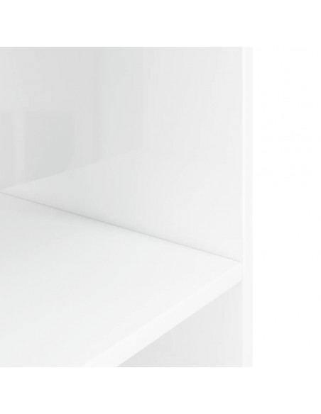 Supporto per Acquario 60,5x36x72,5 cm Multistrato Bianco Lucido