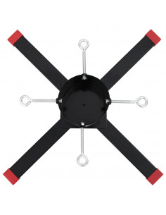 Supporto per Albero di Natale Nero 61x61x15,5 cm