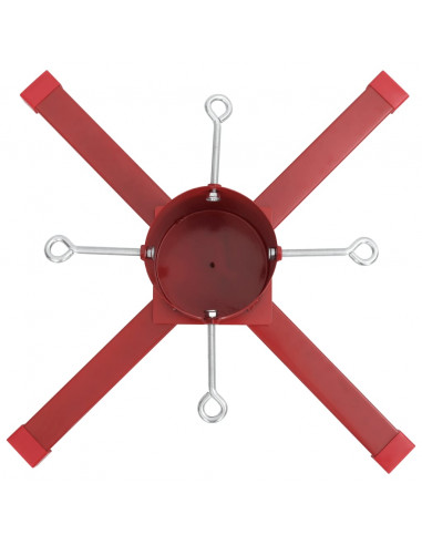 Supporto per Albero di Natale Rosso 61x61x15,5 cm