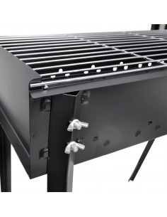 Supporto per BBQ a carbonella forma quadrata 75 x 28 cm