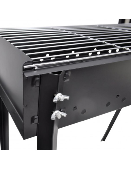 Supporto per BBQ a carbonella forma quadrata 75 x 28 cm