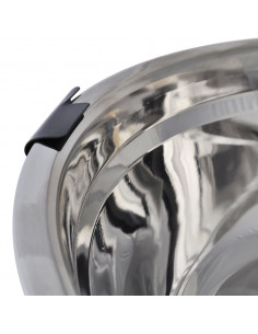 Supporto per Ciotole Doppio Regolabile 2 Ciotole 4,1L Acciaio