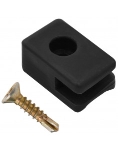 Supporto per Fili Recinzioni Giardino e Vite 100 Set Antracite