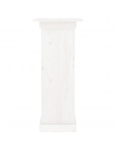 Supporto per Fiori Bianco 40x40x90 cm in Legno Massello di Pino