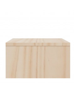 Supporto per Monitor 100x27x15 cm in Legno Massello di Pino