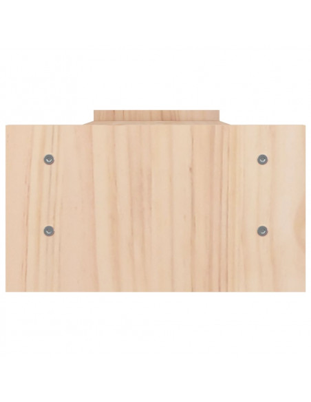 Supporto per Monitor 100x27x15cm in Legno Massello di Pino