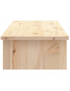 Supporto per Monitor 100x27x15cm in Legno Massello di Pino