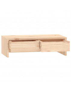 Supporto per Monitor 50x27x15 cm in Legno Massello di Pino
