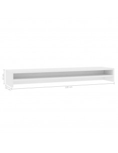 Supporto per Monitor Bianco 100x24x13 cm in Legno Multistrato
