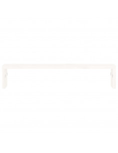 Supporto per Monitor Bianco 50x27x10 cm Legno Massello di Pino