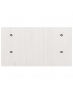 Supporto per Monitor Bianco 50x27x15 cm Legno Massello di Pino