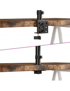 Supporto per Monitor Doppio in Acciaio VESA 75/100 mm