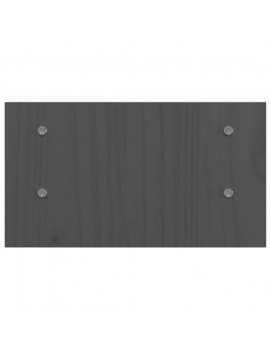Supporto per Monitor Grigio 50x27x15 cm Legno Massello di Pino