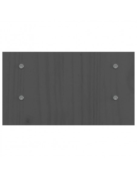 Supporto per Monitor Grigio 50x27x15 cm Legno Massello di Pino