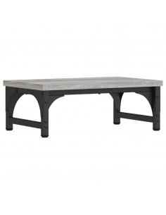 Supporto per Monitor Grigio Sonoma 37x23x14cm Legno Multistrato
