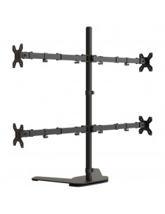 Supporto per Monitor in Acciaio Nero VESA 75/100 mm