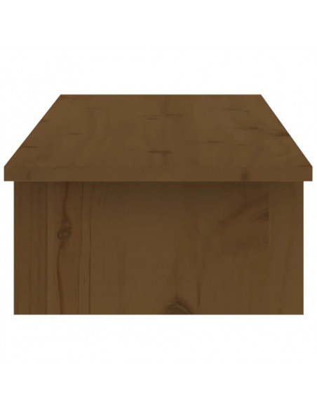 Supporto per Monitor Miele 100x27x15 cm Legno Massello di Pino