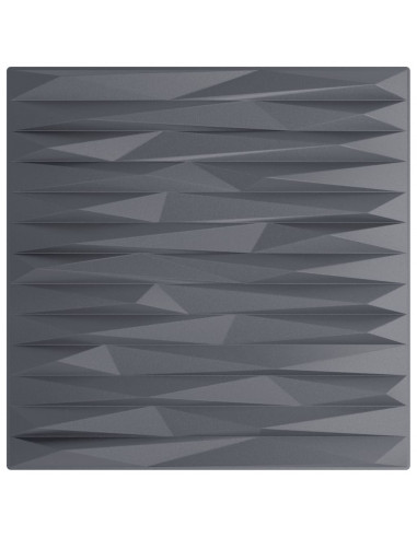 Pannelli Murali 48 pz Grigi 50x50 cm XPS 12 m² Pietra