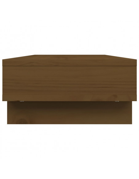 Supporto per Monitor Miele 60x27x14 cm Legno Massello di Pino