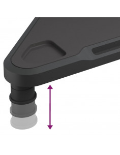 Supporto per Monitor Nero 49x28x10,5 cm