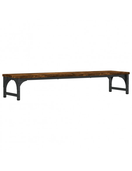 Supporto per Monitor Rovere Fumo 85x23x15,5cm Legno Multistrato